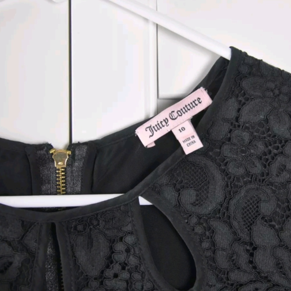 JUICY COUTURE KEYHOLE CONTRAST LACE DRESS - Picture 5 of 5